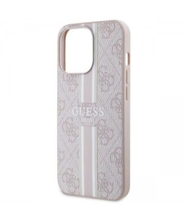 Guess GUHMP13LP4RPSP iPhone 13 Pro / 13 6.1" pink/pink hardcase 4G Printed Stripes MagSafe
