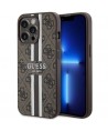 Guess GUHMP13LP4RPSW iPhone 13 Pro / 13 6.1" brown/brown hardcase 4G Printed Stripes MagSafe