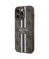 Guess GUHMP13LP4RPSW iPhone 13 Pro / 13 6.1" brown/brown hardcase 4G Printed Stripes MagSafe