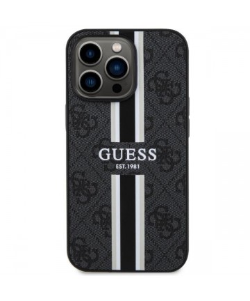 Guess GUHMP13XP4RPSK iPhone 13 Pro Max 6.7" black/black hardcase 4G Printed Stripes MagSafe