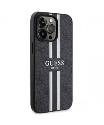Guess GUHMP13XP4RPSK iPhone 13 Pro Max 6.7" black/black hardcase 4G Printed Stripes MagSafe