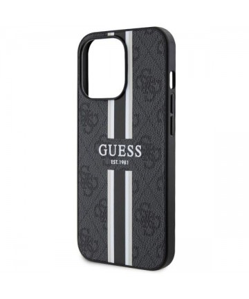 Guess GUHMP13XP4RPSK iPhone 13 Pro Max 6.7" black/black hardcase 4G Printed Stripes MagSafe