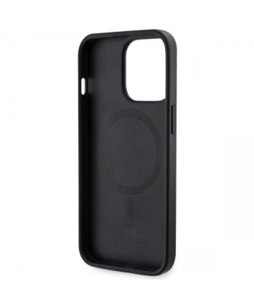 Guess GUHMP13XP4RPSK iPhone 13 Pro Max 6.7" black/black hardcase 4G Printed Stripes MagSafe