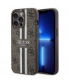 Guess GUHMP13XP4RPSW iPhone 13 Pro Max 6.7" brown/brown hardcase 4G Printed Stripes MagSafe