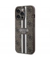 Guess GUHMP13XP4RPSW iPhone 13 Pro Max 6.7" brown/brown hardcase 4G Printed Stripes MagSafe