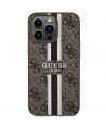 Guess GUHMP13XP4RPSW iPhone 13 Pro Max 6.7" brown/brown hardcase 4G Printed Stripes MagSafe