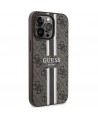 Guess GUHMP13XP4RPSW iPhone 13 Pro Max 6.7" brown/brown hardcase 4G Printed Stripes MagSafe