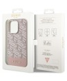 Guess GUHMP14LHGCFSEP iPhone 14 Pro 6.1" pink/pink hard case GCube Stripes MagSafe