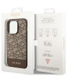 Guess GUHMP14LHGCFSEW iPhone 14 Pro 6.1" brown/brown hard case GCube Stripes MagSafe