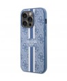 Guess GUHMP14LP4RPSB iPhone 14 Pro 6.1" blue/blue hardcase 4G Printed Stripes MagSafe