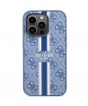 Guess GUHMP14LP4RPSB iPhone 14 Pro 6.1" blue/blue hardcase 4G Printed Stripes MagSafe