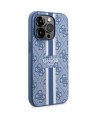 Guess GUHMP14LP4RPSB iPhone 14 Pro 6.1" blue/blue hardcase 4G Printed Stripes MagSafe