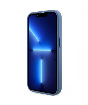 Guess GUHMP14LP4RPSB iPhone 14 Pro 6.1" blue/blue hardcase 4G Printed Stripes MagSafe
