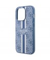 Guess GUHMP14LP4RPSB iPhone 14 Pro 6.1" blue/blue hardcase 4G Printed Stripes MagSafe