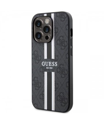 Guess GUHMP14LP4RPSK iPhone 14 Pro 6.1" black/black hardcase 4G Printed Stripes MagSafe