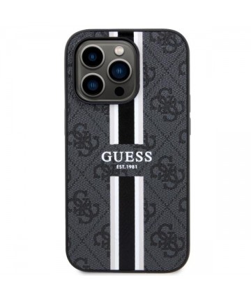 Guess GUHMP14LP4RPSK iPhone 14 Pro 6.1" black/black hardcase 4G Printed Stripes MagSafe