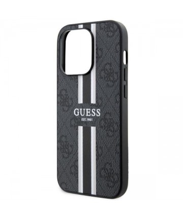 Guess GUHMP14LP4RPSK iPhone 14 Pro 6.1" black/black hardcase 4G Printed Stripes MagSafe