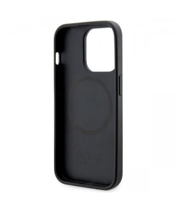 Guess GUHMP14LP4RPSK iPhone 14 Pro 6.1" black/black hardcase 4G Printed Stripes MagSafe