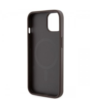 Guess GUHMP14MHGCFSEW iPhone 14 Plus 6.7" brown/brown hard case GCube Stripes MagSafe