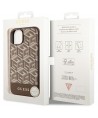 Guess GUHMP14MHGCFSEW iPhone 14 Plus 6.7" brown/brown hard case GCube Stripes MagSafe