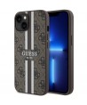 Guess GUHMP14MP4RPSW iPhone 14 Plus 6.7" brown/brown hardcase 4G Printed Stripes MagSafe