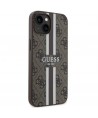 Guess GUHMP14MP4RPSW iPhone 14 Plus 6.7" brown/brown hardcase 4G Printed Stripes MagSafe