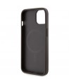 Guess GUHMP14MP4RPSW iPhone 14 Plus 6.7" brown/brown hardcase 4G Printed Stripes MagSafe