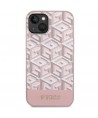 Guess GUHMP14SHGCFSEP iPhone 14 6.1" pink/pink hard case GCube Stripes MagSafe