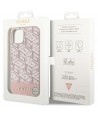 Guess GUHMP14SHGCFSEP iPhone 14 6.1" pink/pink hard case GCube Stripes MagSafe