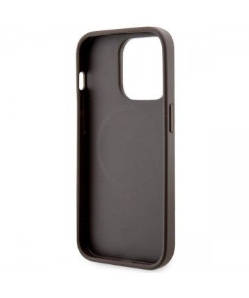 Guess GUHMP14XHGCFSEW iPhone 14 Pro Max 6.7" brown/brown hard case GCube Stripes MagSafe