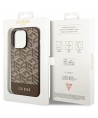 Guess GUHMP14XHGCFSEW iPhone 14 Pro Max 6.7" brown/brown hard case GCube Stripes MagSafe