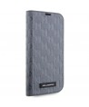 Karl Lagerfeld KLBKP14LSAKLHPG iPhone 14 Pro 6.1" bookcase silver/silver Saffiano Monogram