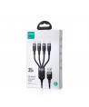 Joyroom Multi-Use Series S-A18 4in1 USB-A - USB-C / USB-C / Lightning / micro USB cable 1.2m - black
