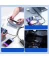 Joyroom Multi-Use Series S-A18 4in1 USB-A - USB-C / USB-C / Lightning / micro USB cable 1.2m - black