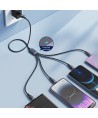 Joyroom Multi-Use Series S-A18 4in1 USB-A - USB-C / Lightning / Lightning / micro USB cable 1.2m - black