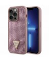 Guess GUHCP14LHDGTPP iPhone 14 Pro 6.1" pink/pink hardcase Rhinestone Triangle