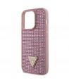Guess GUHCP14LHDGTPP iPhone 14 Pro 6.1" pink/pink hardcase Rhinestone Triangle