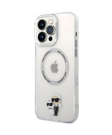 Karl Lagerfeld KKLHMP13XHNKCIT iPhone 13 Pro Max 6.7" hardcase transparent Iconic Karl&Choupette Magsafe