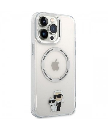 Karl Lagerfeld KKLHMP13XHNKCIT iPhone 13 Pro Max 6.7" hardcase transparent Iconic Karl&Choupette Magsafe