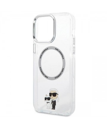 Karl Lagerfeld KKLHMP13XHNKCIT iPhone 13 Pro Max 6.7" hardcase transparent Iconic Karl&Choupette Magsafe