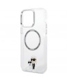 Karl Lagerfeld KKLHMP13XHNKCIT iPhone 13 Pro Max 6.7" hardcase transparent Iconic Karl&Choupette Magsafe