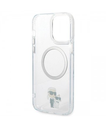 Karl Lagerfeld KKLHMP13XHNKCIT iPhone 13 Pro Max 6.7" hardcase transparent Iconic Karl&Choupette Magsafe