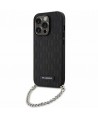 Karl Lagerfeld KLHCP14LSACKLHPK iPhone 14 Pro 6.1" black/black hardcase Saffiano Monogram Chain