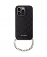 Karl Lagerfeld KLHCP14LSACKLHPK iPhone 14 Pro 6.1" black/black hardcase Saffiano Monogram Chain