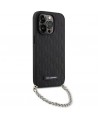 Karl Lagerfeld KLHCP14LSACKLHPK iPhone 14 Pro 6.1" black/black hardcase Saffiano Monogram Chain