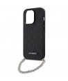 Karl Lagerfeld KLHCP14LSACKLHPK iPhone 14 Pro 6.1" black/black hardcase Saffiano Monogram Chain