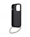 Karl Lagerfeld KLHCP14LSACKLHPK iPhone 14 Pro 6.1" black/black hardcase Saffiano Monogram Chain