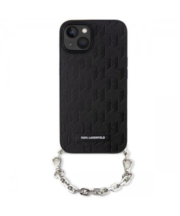 Karl Lagerfeld KLHCP14SSACKLHPK iPhone 14 6.1" black/black hardcase Saffiano Monogram Chain