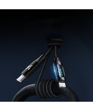 Wozinsky WUCLC1 Lightning - USB-C cable 36W 480Mb/s 1m - black