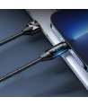 USB-A Cable - Lightning Wozinsky WUALC1 with LED Display 2.4A 1m - Black
